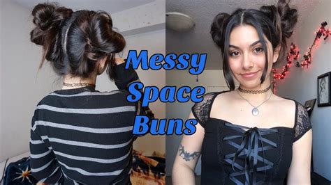 Jan 7, 2023 Live your &39;90s cool-girl fantasy with a grungy bun. . Grunge messy space buns
